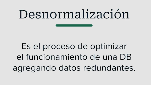 Desnormalización